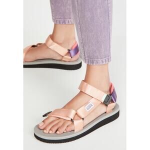 New Suicoke Depa-CAB Sandals in Pink x Gray Women's Size 7